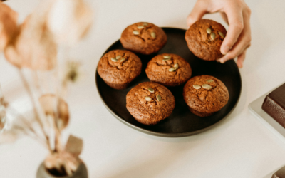 Sprouted Spelt Pumpkin Spice Muffins